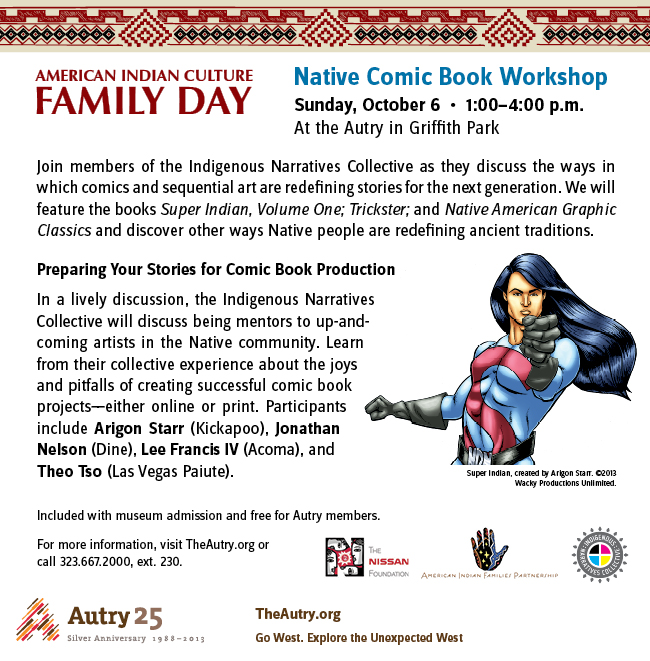 Up Next: A Natives in Comics Panel at the Autry National Center in Los Angeles