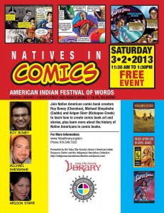 Native Comics Festival of Words Flyer